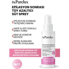 Dr. Purelux Epilasyon Sonrası Tüy Azaltıcı & Tüy Süt Sprey – Rahatlatıcı Hassas Bakım 100 ml