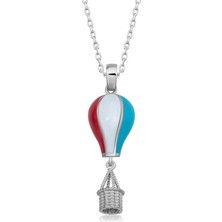 Yvz Store 925 Ayar Gümüş Kapadokya Balon Kadın Gümüş Kolye