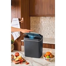 Hareket Sensörlü Çöp Kutusu, Banyo ve Çocuk Odası Için 11 Litre Kapasite | 2 Adet 1.5 V Aa Pille Ç