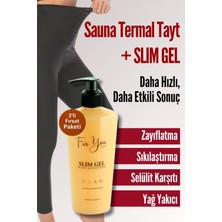For You Gold Agraflı Sauna Termal Tayt ve Slım Gel Set