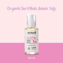 Ecowell Organik Bebek Yağı 100 ml Hipoalerjenik Nemlendirici Rahatlatıcı Masaj Yağı