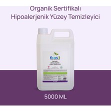 Ecos3 Hipoalerjenik Yüzey Temizleyici, Organik & Vegan Sertifikalı, Ekolojik, Evcil Hayvan Dostu, 5000ml