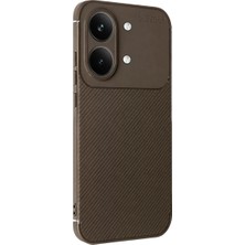 Ototechparca    Poco X8 Pro Max Auto Focus Karbon Kapak - Kahverengi