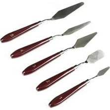 Mutfak Kitap 5li Spatula Palet Seti - Pasta ve Hamur Için 5 Parça Spatula Seti
