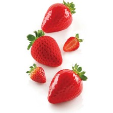 Silikomart Silikon Pasta Kek Kalıbı Silikomart FRAGOLA120 Silikon Kalıp 28.316.87.0065
