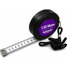 1.50 Metre Otomatik Mezura cm Inch Çift Taraflı Askılı Terzi Mezurası NOVA