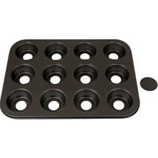 Dinç Kitchen Tabanı Çıkabilen Muffin Tepsisi 12 Li 12 Li