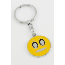 Zero Land Semeglbl Emoji Metal Anahtarlık-Sarı