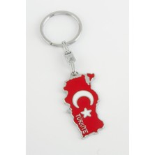 Zero Land Semeglbl Ay Yıldız Metal Anahtarlık-Kırmızı