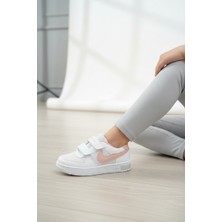 Enoch Çocuk Çift Cırt Cırtlı ve Kontrast Detaylı Rahat Günlük Sneaker Spor Ayakkabı