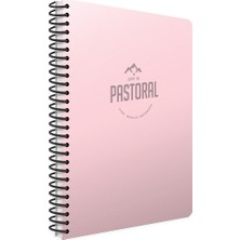 Gıpta Pastoral 96 Yaprak Çizgisiz Spiralli Defter 17 x 24 cm Pembe Renk ile Pratik Yazım