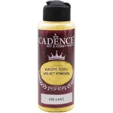 Cadence Kadife Tozu Sarı 108 Özel Kadife Efekti Veren Renkli Sanatsal Malzeme