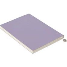 Die Grup Lila Renkli Esnek Kapak Çizgili Defter, 14.8X21 cm