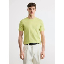 Boss Yeşil Erkek Regular Fit Logo Baskılı T-Shirt TALES_50560372
