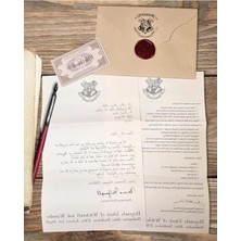 Die Grup Hogwarts Temalı Mektup Seti, Harry Potter Hayranları Için Özel Tasarım