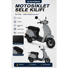 Motobros Motosiklet Sele Kılıfı Kuba Bluebird Uyumlu Airfit Hava Alan Terletmez Güneş Koruyucu Tam Kalıp Scooter