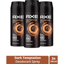 Die Grup 3 Adet Axe Dark Temptatıon Bay Parfüm Kofre 150 ml