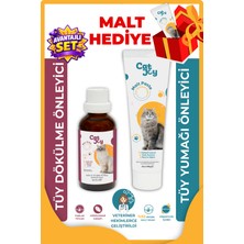 Catjoy Süper 2'li Paket Anti Hairball Malt Macun 100 gr ve B Plus Kedi Tüy Damlası 50 ml