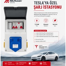7,5kw Mutlusan Şarj Istasyonu IP66 16 A Tesla Uyumlu Şarj Istasyonu Monofaze