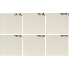 Die Grup 15X15 cm Boyutunda 6 Adet Tuval, Resim Çalışmaları Için Uygun