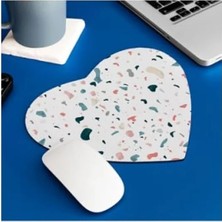 Die Grup Şık Tasarım Kalp Mousepad - Suluboya Efektli