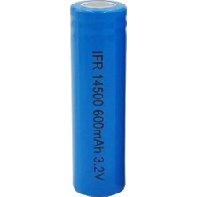 Efcell EF-14326 14500 3.2V 600MAH Şarj Edilebilir Lifepo4 Pil - Düz Kafa