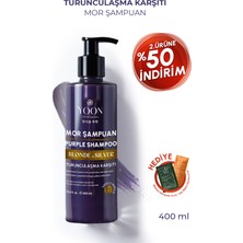 Yoon Mor Şampuan 400ML – Turunculaşma Engeller, Sarı, Gri, Platin Saçlara Özel Renk Koruyucu