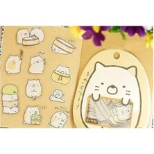 Die Grup Neko Temalı 50 Adet Sticker Seti - Sumikko Gurashi