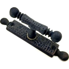 Die Grup Antika Tarz Dekoratif Pirinç Misket Pencere Kolu - 165X32 Mm, Oksit