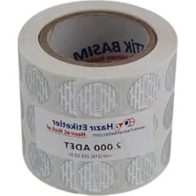 Die Grup Hologramlı Pp Metalize Etiket - 15MM Çapında 2000 Adet