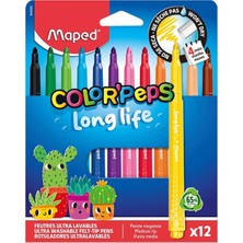 Maped Color'peps Long Life Keçeli Kalem 12 Renk 844000