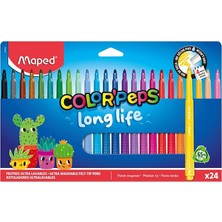Maped Color'peps Long Life Keçeli Kalem 24 Renk 844002