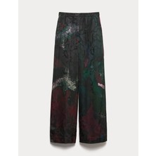 Marks & Spencer Baskılı Geniş Paça Pantolon