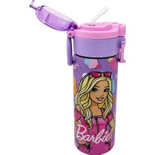 Barbie Çift Fonksiyon Kapaklı Çelik Matara 600ML 3840