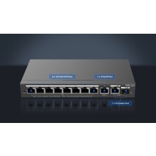 Ruijie Ruıjıe Reyee RG-ES210GS-P  10PORT Gigabit ,8x Poe  120W, 1 Port Gigabit Uplink, 1 Gigabit Combo,  Colud Yönetilebilir Switch  Metal Kasa