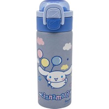 Cinnamoroll Çift Fonksiyon Kapaklı Çelik Matara 600ML 3831
