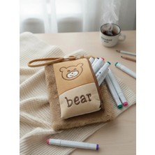 Bam Kilitli Çantalı Peluş Defter Çizgili 80 Yaprak