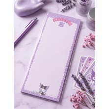 Gifi Kuromi & Hello Kitty Lisanslı Bloknot 9X22,7 cm