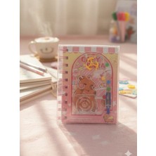 Bam Capybara Oyun Kapaklı Spiralli Çizgili Defter 80 Yaprak