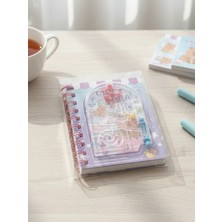 Bam Capybara Oyun Kapaklı Spiralli Çizgili Defter 80 Yaprak