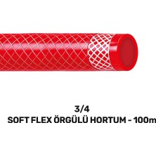SGS4343 3/4 Softflex Örgülü Hortum 100 Metre