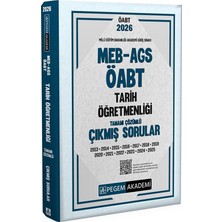 Pegem 2026 Öabt Meb-Ags Tarih Öğretmenliği Çıkmış Sorular Çözümlü Pegem Yayınları