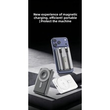 Jopus 10000 Mah Magsafe Powerbank Kablosuz Şarj 22.5W Hızlı Şarj Watch Airpods Uyumlu Standlı - RD-V35R
