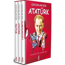 Ren Çocuk REN KİTAP Çocuklar İçin Atatürk Seti 3 Kitap Takım Kolektif Yazarlı  Türkçe