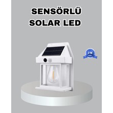 Varyant Store  Üç Modlu Güneş Enerjili Duvar Lambası 1800MAH Bataryalı ve Hareket Sensörlü