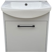 Akademik Mimarlık Banyo ve Tuvalet Mini Lavabo 55*40 cm (Banyo Dolabı Dahil)
