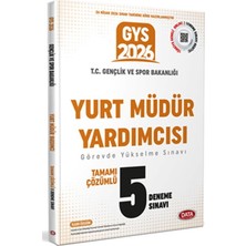 Data Yayınları 2026 Gys T.c. Gençlik ve Spor Bakanlığı Yurt Müdür Yardımcısı Çözümlü 5 Deneme Sınavı