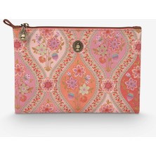 Pip Studio Ornamento Turuncu Polyester Makyaj Çantası 24X1X15,5 cm