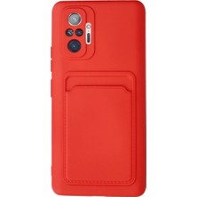 TeknoKapsül Note 10 Kılıf Kelvin Kartvizitli - Kırmızı