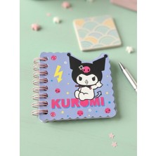 Gifi Hello Kitty & Kuromi Lisanslı Spiralli Özel Kesim Mini Bloknot